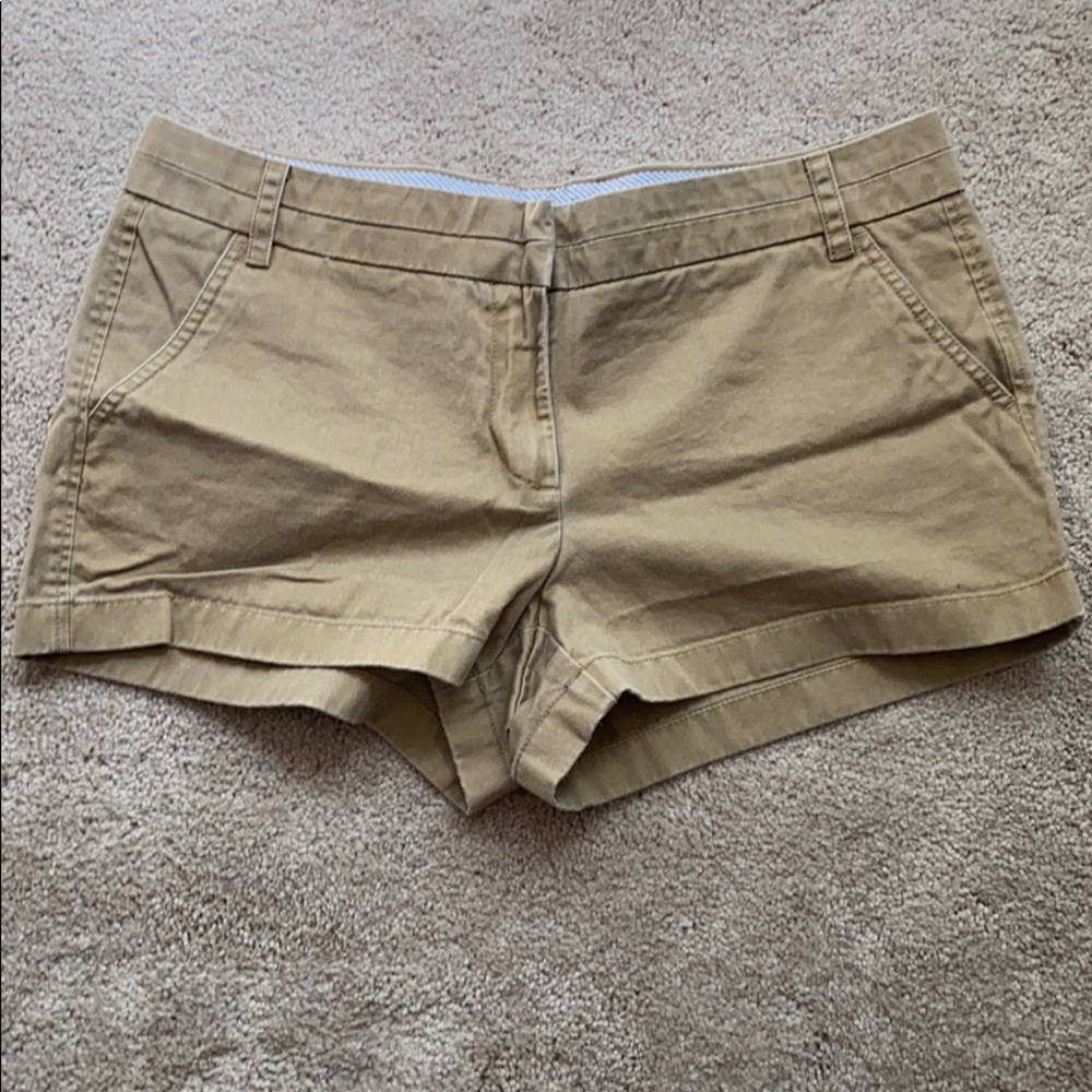 J Crew tan khaki shorts